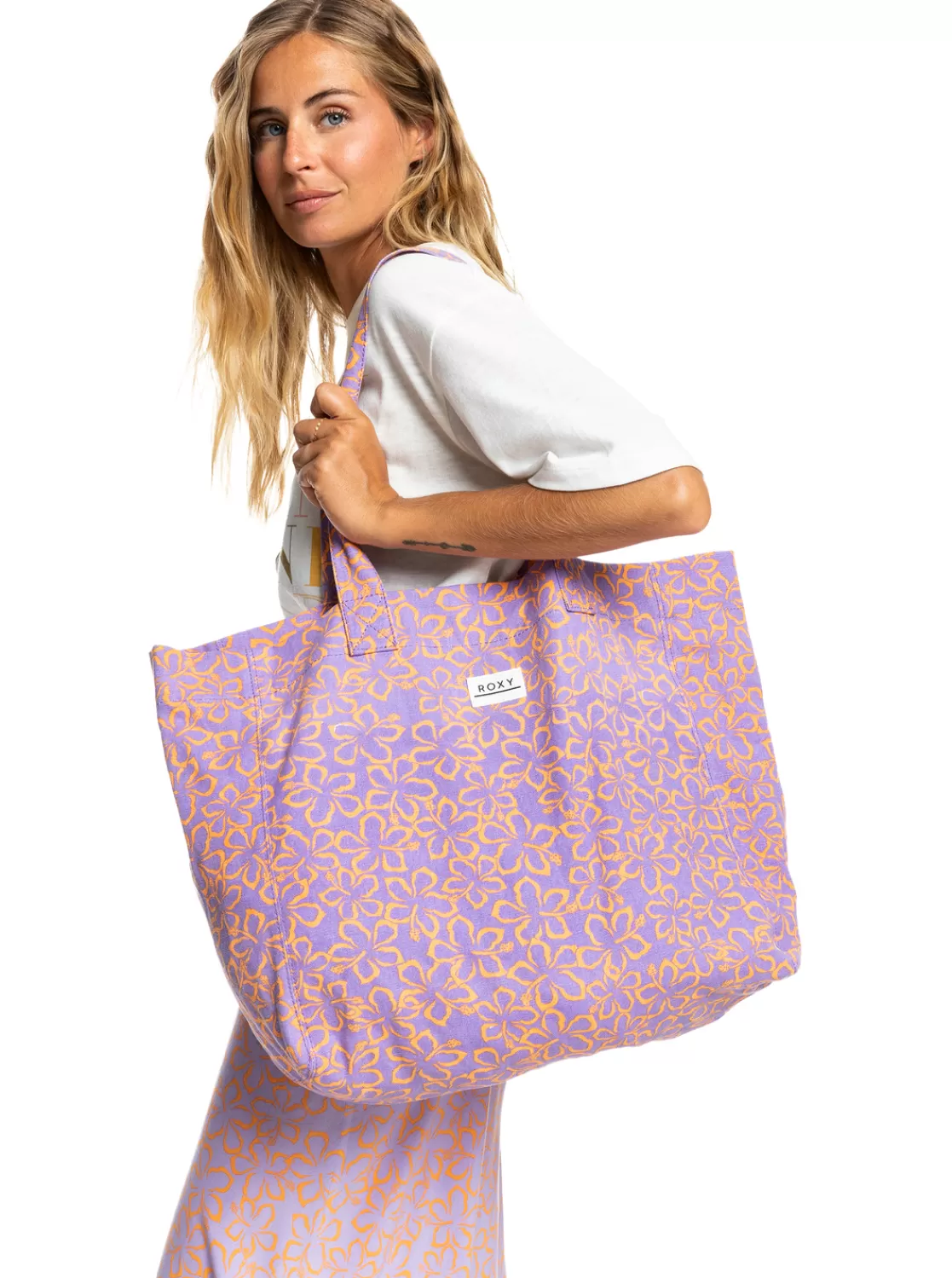 Anti Bad Vibes Printed - Grose Tragetasche>Roxy Discount