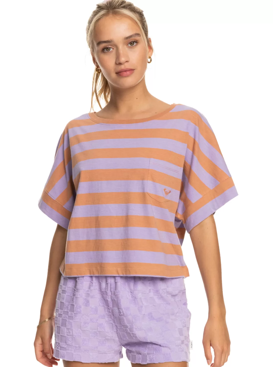 Stripy Sand - T-Shirt Fur Frauen>Roxy Hot